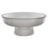 Ribbed Glass Serve Bowl