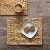 Set Of 2 Rectangle Water Hyacinth Placemats
