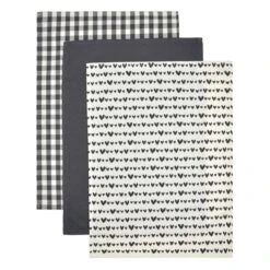 Hearts Pack Of 3 Tea Towels