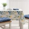 Abstract Floral Wipe Clean Tablecloth