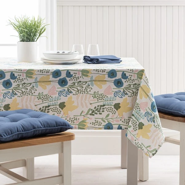 Abstract Floral Wipe Clean Tablecloth 1 Abstract Floral Wipe Clean Tablecloth