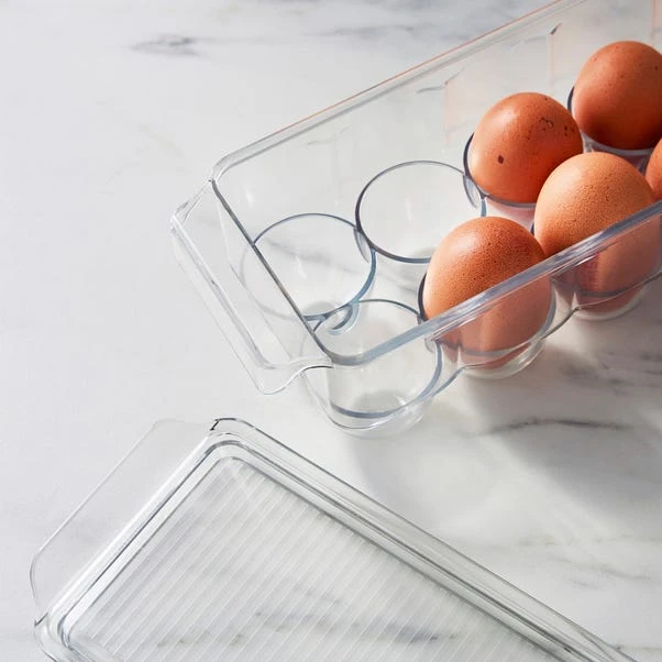 Clear Fridge Storage Egg Box 2 Clear Fridge Storage Egg Box - Image 2
