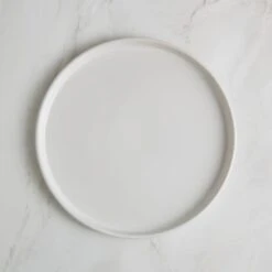 White Stacking Dinner Plate