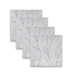Set Of 4 Belle Grey Napkins 5 Set Of 4 Belle Grey Napkins -Online Tableware Store 30836449 alt02