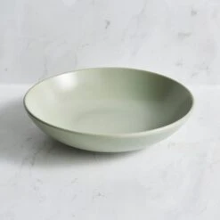 Stoneware Pasta Bowl, Sage
