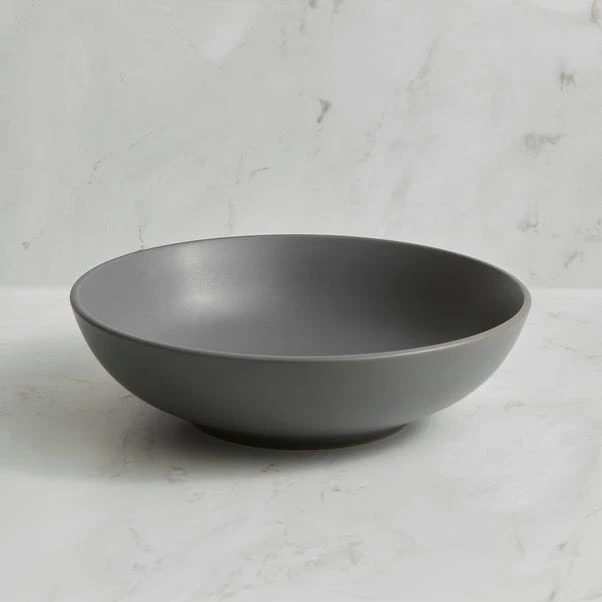 Charcoal Stoneware Pasta Bowl 1 Charcoal Stoneware Pasta Bowl