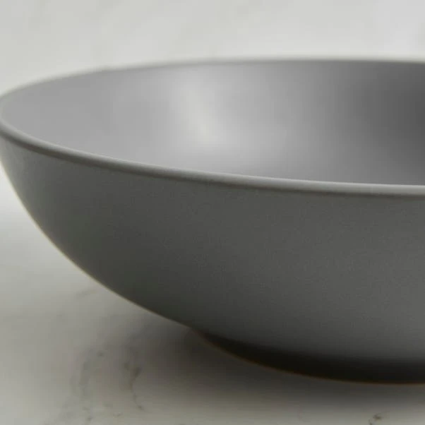 Charcoal Stoneware Pasta Bowl 2 Charcoal Stoneware Pasta Bowl - Image 2
