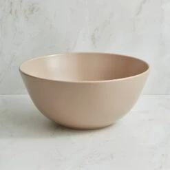 Stoneware Salad Bowl, Mushroom