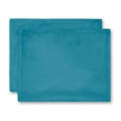 Set Of 2 Recycled Velour Placemats