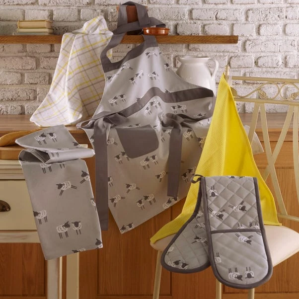 Pack Of 3 Penny Sheep Grey Tea Towels 2 Pack Of 3 Penny Sheep Grey Tea Towels - Image 2