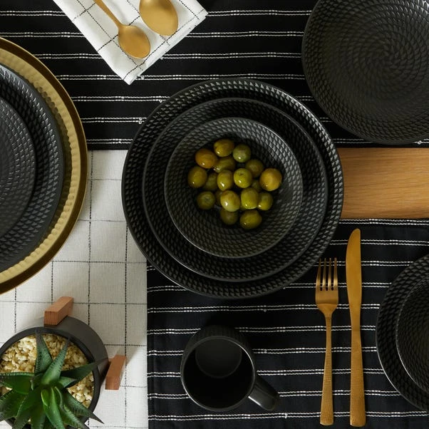 Pack Of 3 Zen Navy Tea Towels 3 Pack Of 3 Zen Navy Tea Towels - Image 3