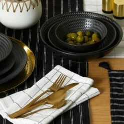 Pack Of 3 Zen Navy Tea Towels 7 Pack Of 3 Zen Navy Tea Towels -Online Tableware Store 30858777 alt09