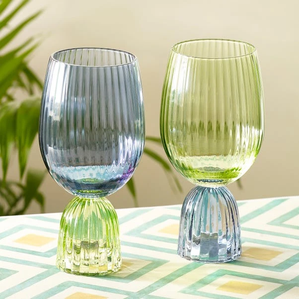 Set Of 2 Florence Wine Goblets 2 Set Of 2 Florence Wine Goblets - Image 2