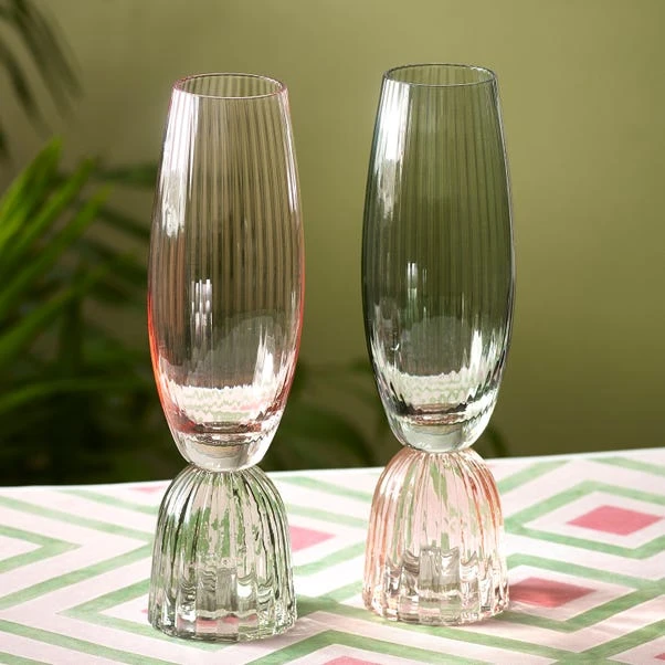 Set Of 2 Florence Flute Glasses 2 Set Of 2 Florence Flute Glasses - Image 2