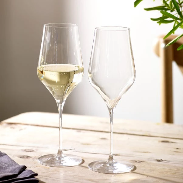 Set Of 2 Ballet White Wine Glasses 1 Set Of 2 Ballet White Wine Glasses