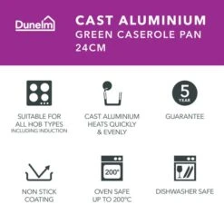 Cast Aluminium Casserole Dish, 24cm 19 Cast Aluminium Casserole Dish, 24cm -Online Tableware Store 30866806 alt01