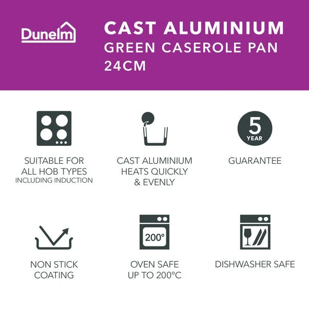 Cast Aluminium Casserole Dish, 24cm 8 Cast Aluminium Casserole Dish, 24cm - Image 8
