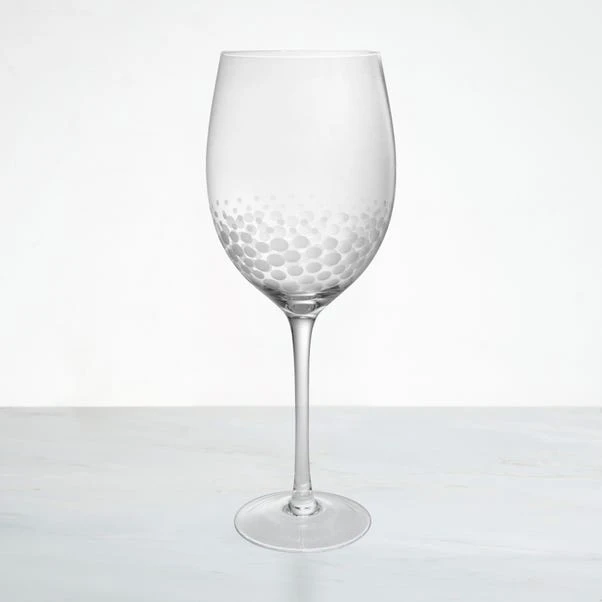 Spot Etched Wine Glass 1 Spot Etched Wine Glass