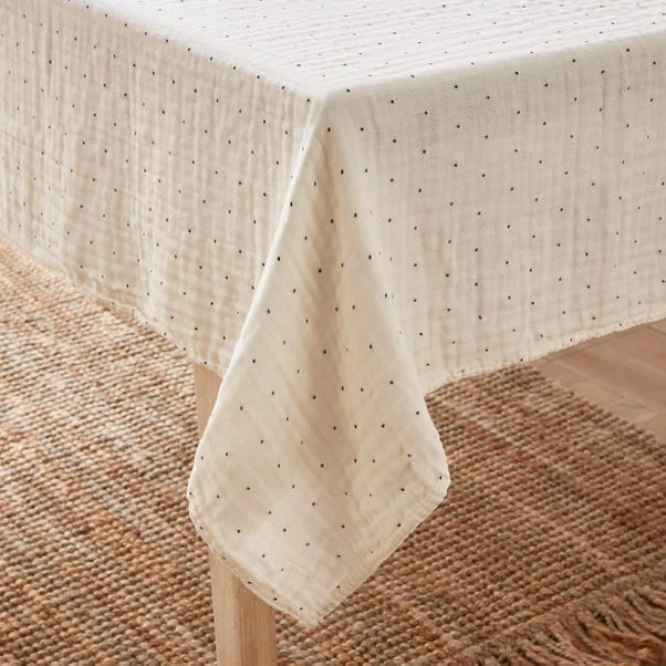 Muslin Dot Tablecloth 5 Muslin Dot Tablecloth - Image 5