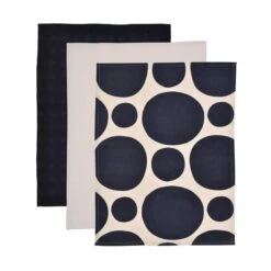Set Of 3 Spot Tea Towels