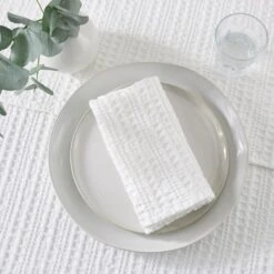 Set Of 4 Amberley Waffle Napkins