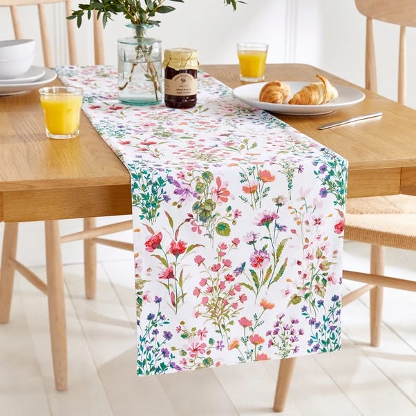 Watercolour Floral Table Runner 1 Watercolour Floral Table Runner