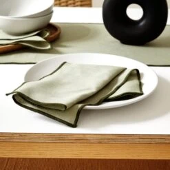 Set Of 4 Contrast Stitch Napkins -Online Tableware Store 30872306