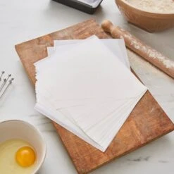 Set Of 100 Non-Stick Baking Parchment Squares