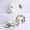 12 Piece Botanical Bird Dinner Set