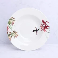 Botanical Bird Pasta Bowl