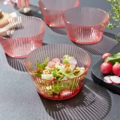 Ribbed Acrylic Salad Bowl 8 Ribbed Acrylic Salad Bowl -Online Tableware Store 30878831