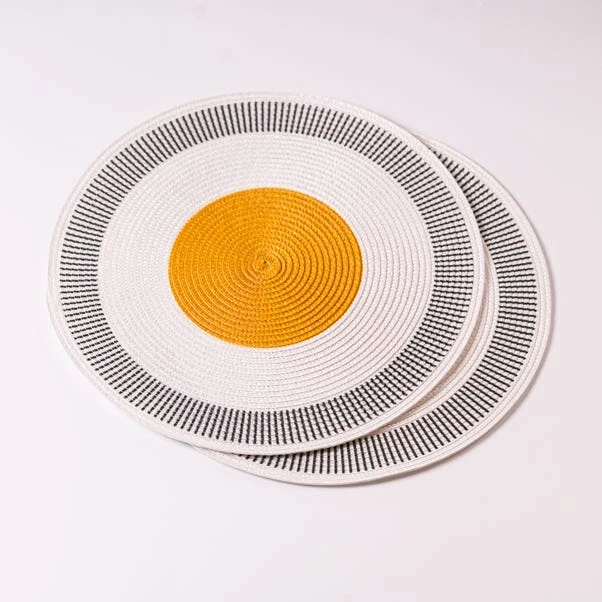 Set Of 2 Modern Woven Placemats 2 Set Of 2 Modern Woven Placemats - Image 2