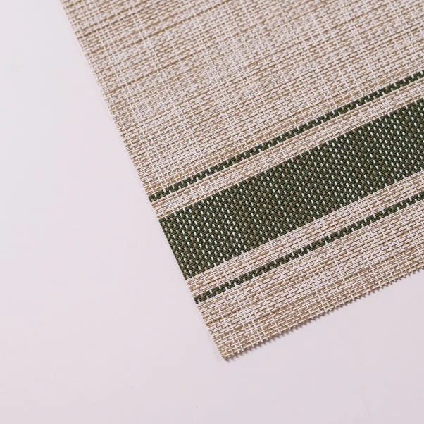 Striped Vinyl Placemat 6 Striped Vinyl Placemat - Image 6