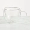 Double Wall Clear Glass Mug