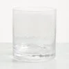 Hammered Clear Glass Tumbler