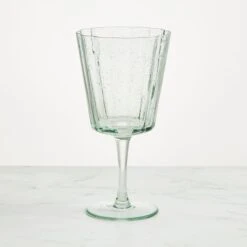 Bubble Green Red Wine Glass