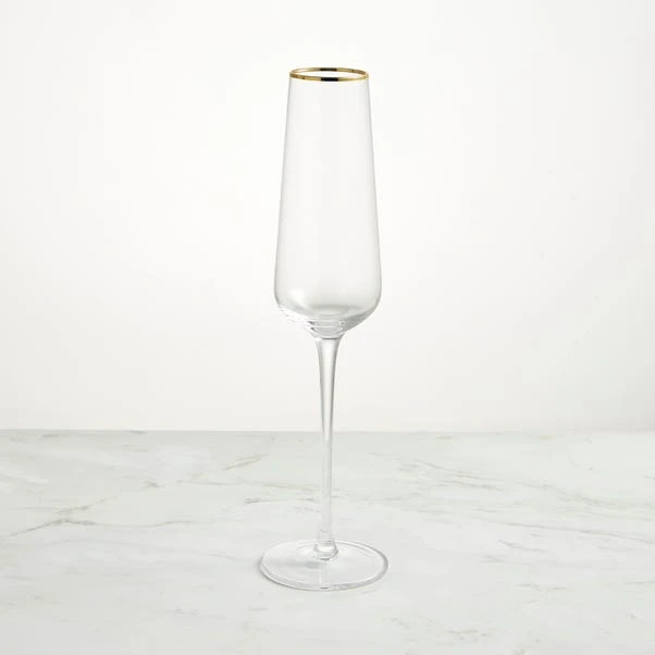 Gold Band Champagne Flute 1 Gold Band Champagne Flute