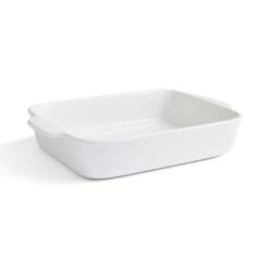 White Ribbed Medium Rectangle Roaster -Online Tableware Store 30892501 alt02