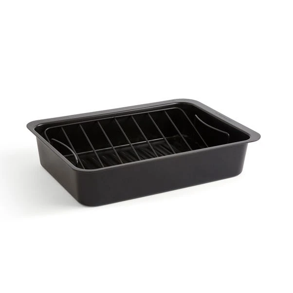 Heavy Gauge Non-stick Roaster With Rack, 37cm 3 Heavy Gauge Non-stick Roaster With Rack, 37cm - Image 3