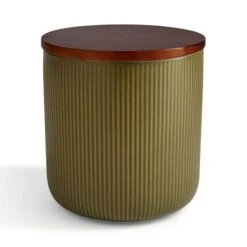 Lynton Olive Ribbed Kitchen Canister -Online Tableware Store 30893320 alt02