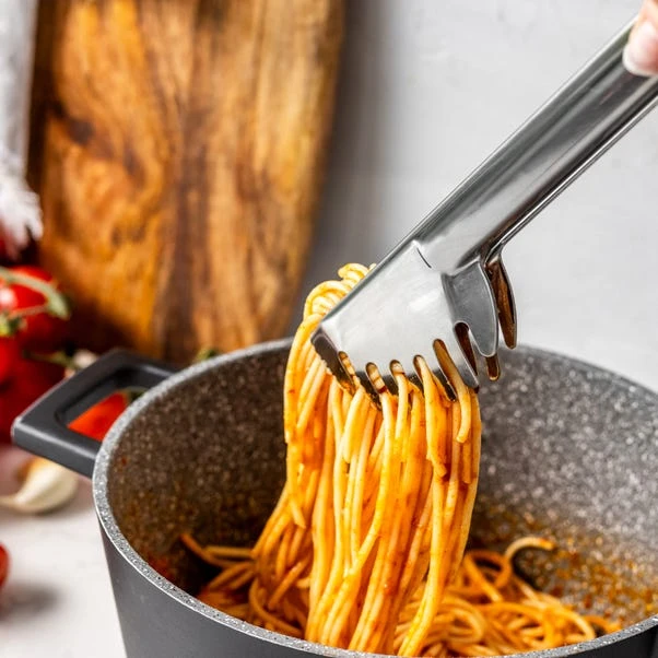 World Foods Stainless Steel Pasta Tongs 3 World Foods Stainless Steel Pasta Tongs - Image 3