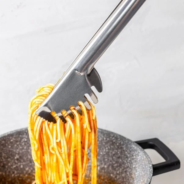 World Foods Stainless Steel Pasta Tongs 6 World Foods Stainless Steel Pasta Tongs - Image 6