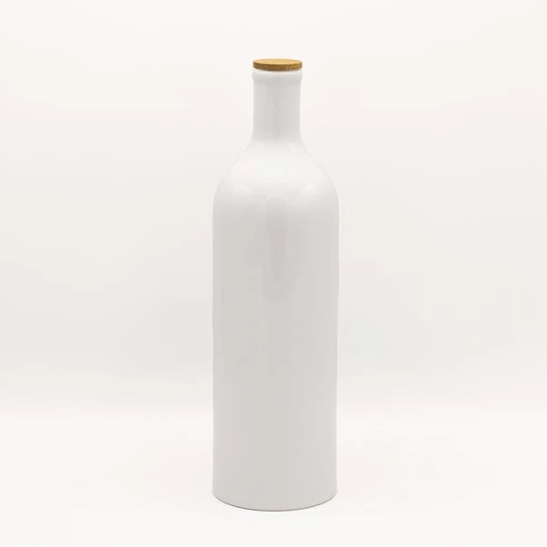 World Foods White Ceramic 900ml Oil Bottle 4 World Foods White Ceramic 900ml Oil Bottle - Image 4