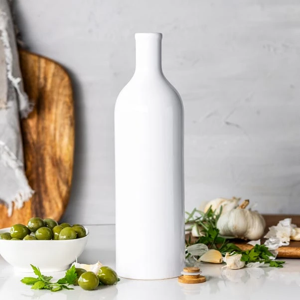 World Foods White Ceramic 900ml Oil Bottle 10 World Foods White Ceramic 900ml Oil Bottle - Image 10