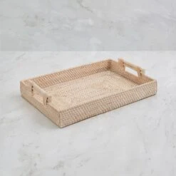 Churchgate Woven Rattan Rectangle Tray