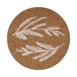 Set Of 4 Printed Cork Coasters