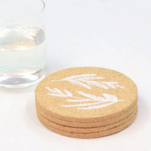 Set Of 4 Printed Cork Coasters 2 Set Of 4 Printed Cork Coasters - Image 2