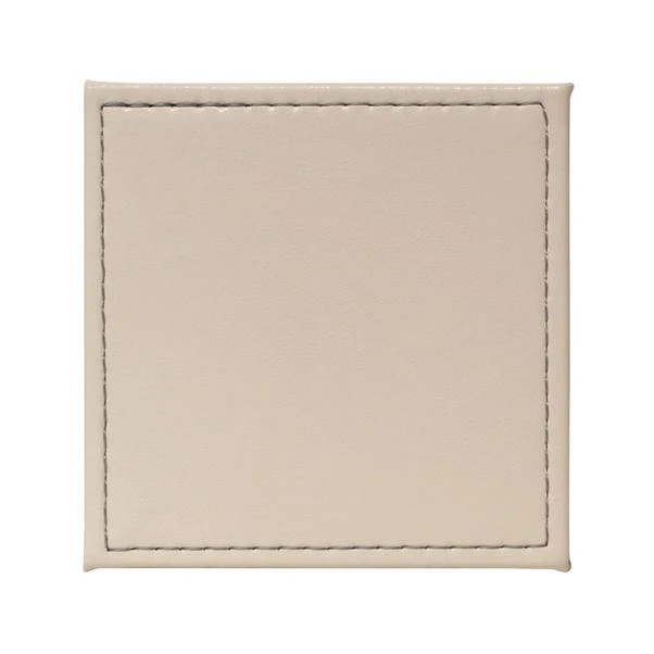 Pack Of 4 Reversible Sage Faux Leather Coasters 3 Pack Of 4 Reversible Sage Faux Leather Coasters - Image 3