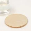 Pack Of 4 Faux Leather Champagne Coasters