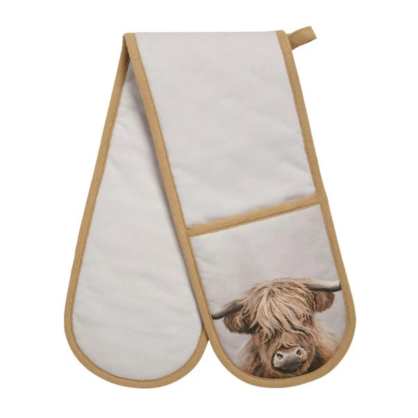 Highland Cow Double Oven Glove 1 Highland Cow Double Oven Glove